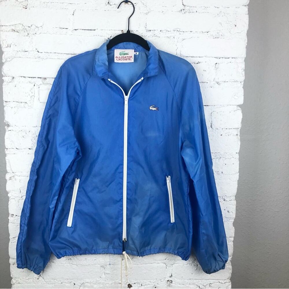 Vintage Alligator Lacoste Nylon Zip Up